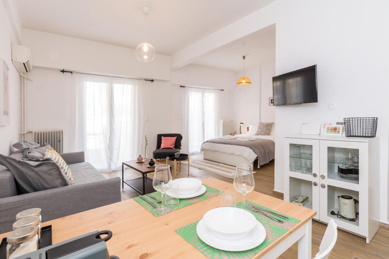 Wide Comfy Studio Apartment Centrally Located In Thissio Atina Dış mekan fotoğraf